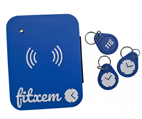 Dispositiu f&iacute;sic per al registre de la jornada laboral amb emprempta dactilar o clauer